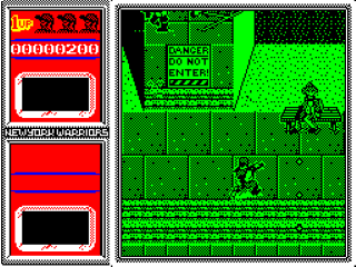 New York Warriors screenshot 2 for ZX Spectrum